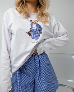 Пижама лонгслив с шортами с накатом - фабрика трикотажа