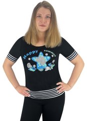 Блуза жіноча віскоза з накатом зірка  - трикотаж Комсомольськ