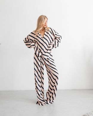 Пижама женская полоска шелк - фабрика трикотажа